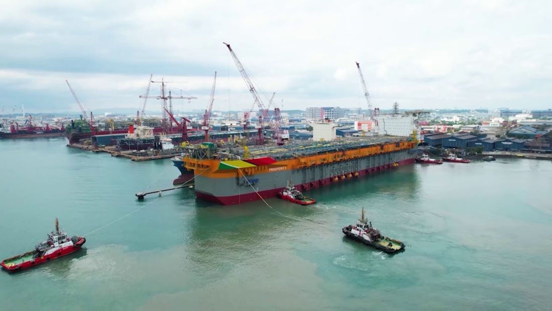 WATCH NOW: Prosperity FPSO leaves Dry Dock to move on to integration phase