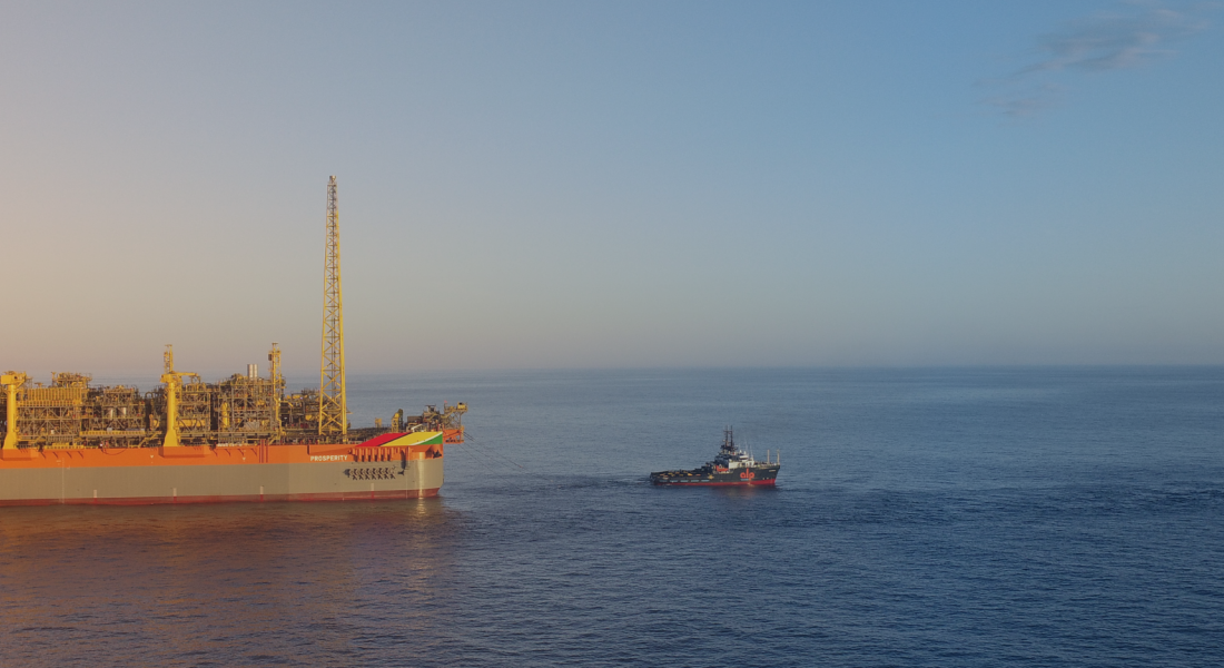 FPSO Prosperity arrives at the Stabroek Block offshore Guyana