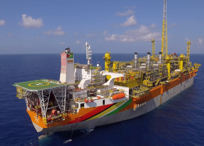 FPSO Liza Destiny is installed offshore Guyana SBM Offshore